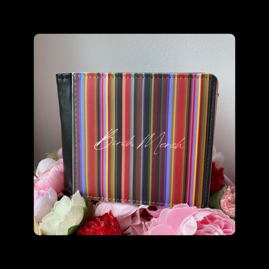 Birch Merch Vertical Stripes PU Material Wallet
