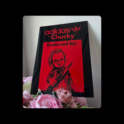 Adidas Chucky Metal Bar Sign 15cm x 20cm
