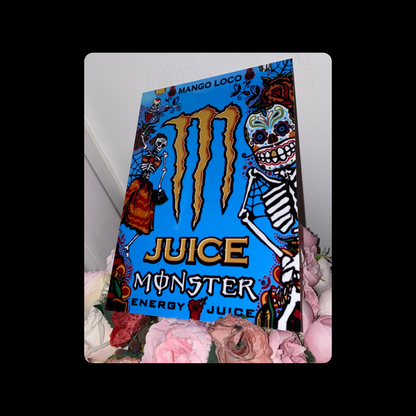 Monster Energy Juice Mango Loco Metal Bar Sign 15cm x 20cm