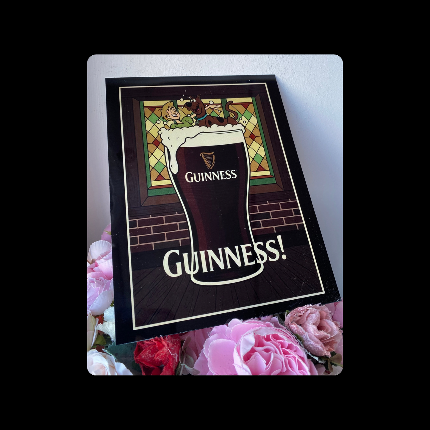Scooby Doo & Shaggy Guinness Metal Bar Sign 15cm x 20cm