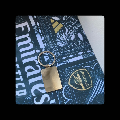 Arsenal 1990-1993 Badge Rectangular Metal Keyring