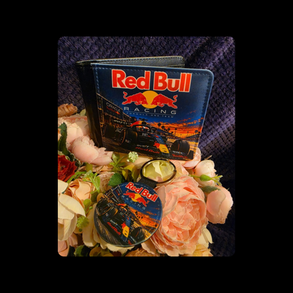 Red Bull F1 Formula One PU Material Wallet & Keyring