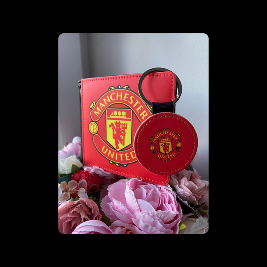 Manchester United Badge PU Material Wallet & Keyring