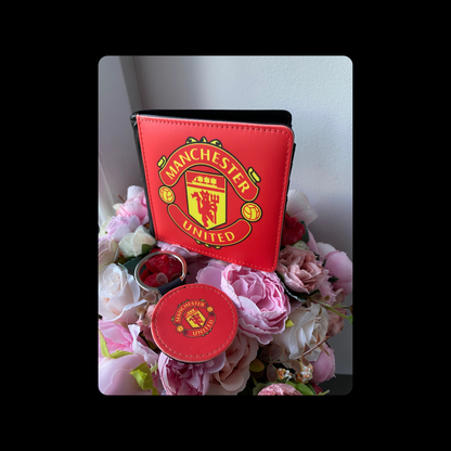Manchester United Badge PU Material Wallet & Keyring