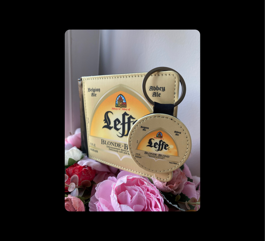 Leffe Blond Belgium Beer PU Material Wallet & Keyring