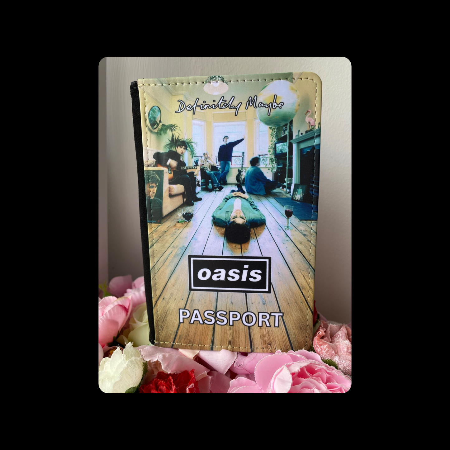Oasis Definitely Maybe PU Material Passport Holder
