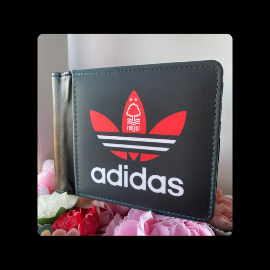 Adidas Nottingham Forest Black, Red & White PU Material Wallet