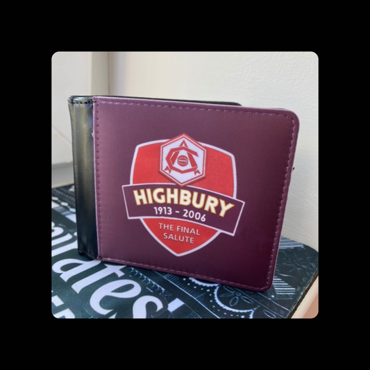 Arsenal Highbury Final Salute PU Material Wallet 10cm x 9.5cm
