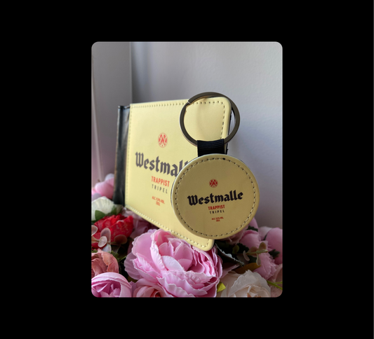 Westmalle Trappist Triple Belgium Beer PU Material Wallet & Keyring