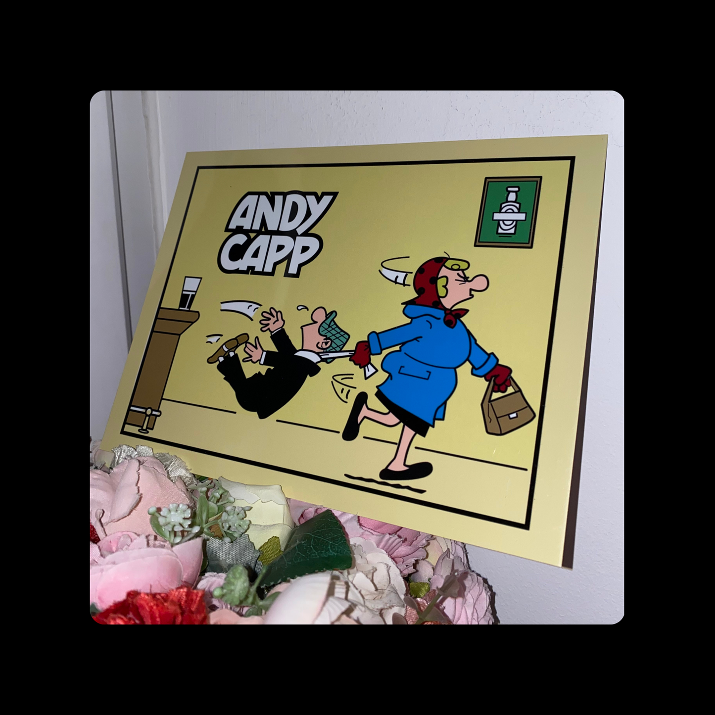 Andy Capp Metal Bar Sign 15cm x 20cm