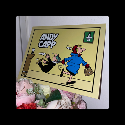 Andy Capp Metal Bar Sign 15cm x 20cm