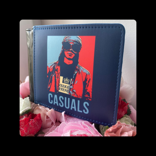 Weekend Offender Football Casuals Red & Blue PU Material Wallet
