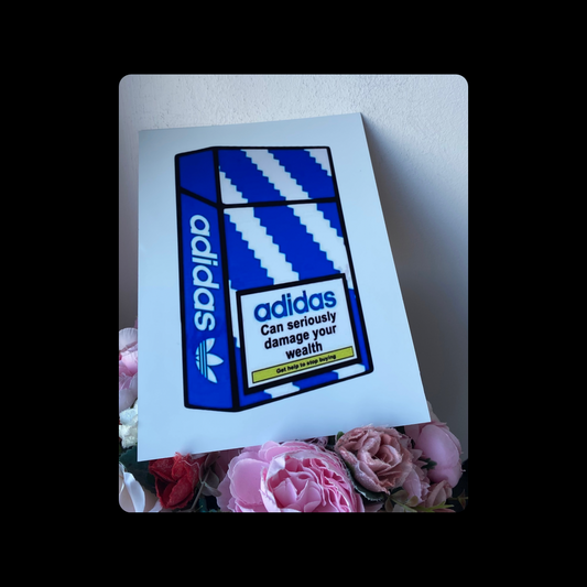 Adidas Can Seriously Damage Your Wealth Metal Bar Sign 15cm x 20cm