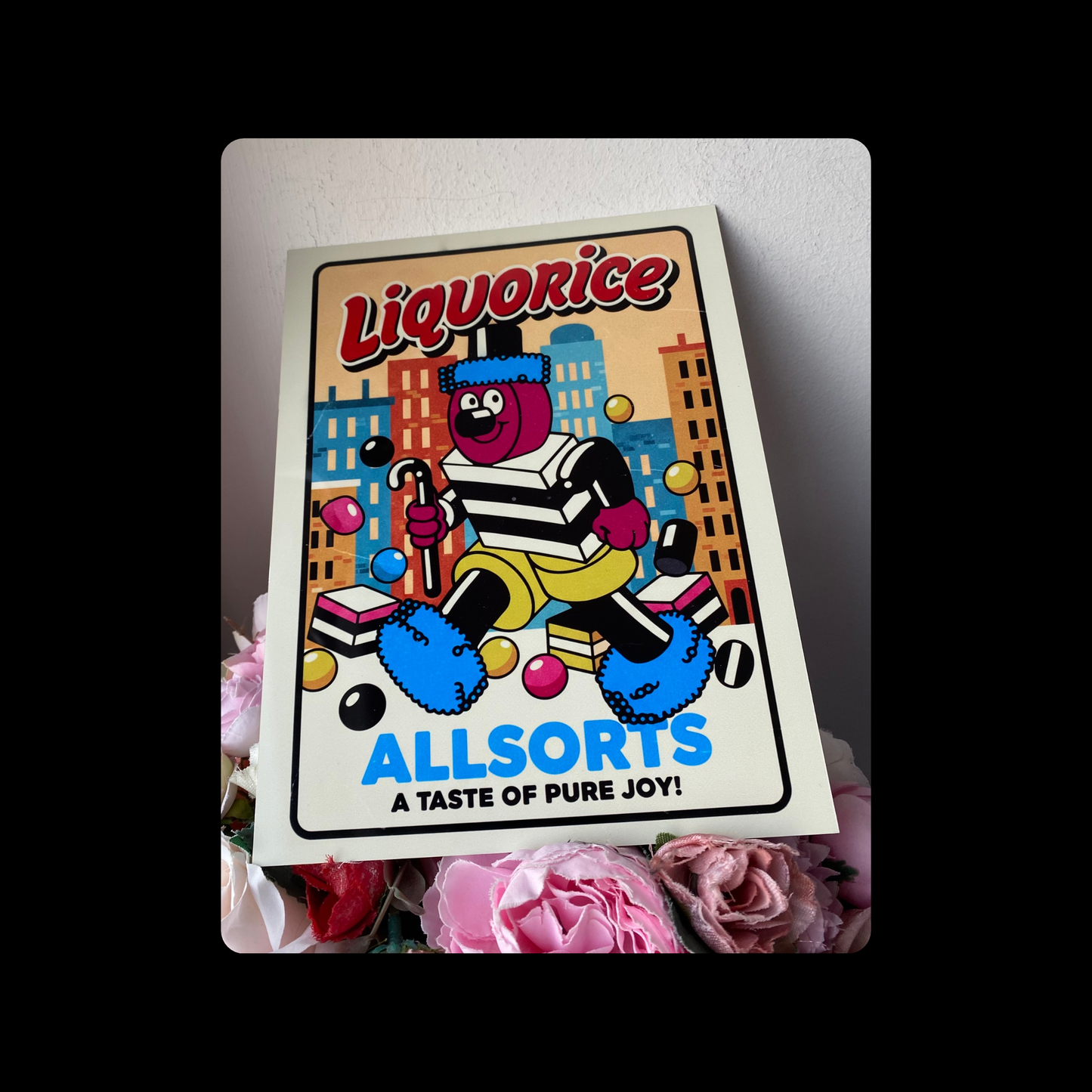 Liquorice Allsorts Metal Bar Sign 15cm x 20cm
