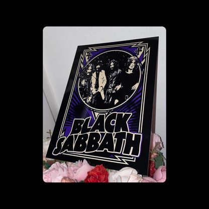Black Sabbath Metal Bar Sign 15cm x 20cm