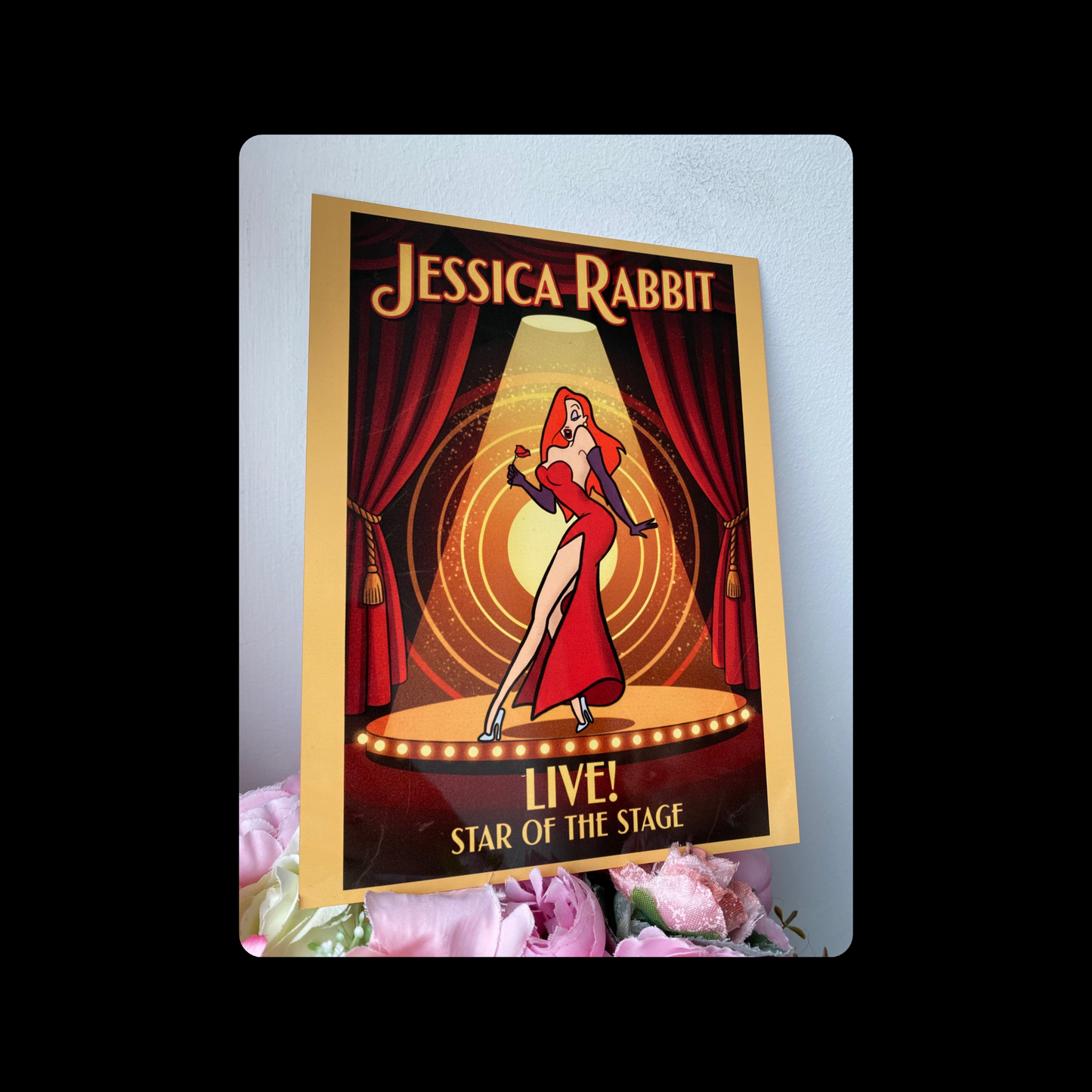 Jessica Rabbit Metal Bar Sign 15cm x 20cm