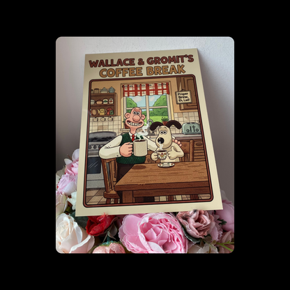 Wallace & Gromit Coffee Metal Bar Sign 15cm x 20cm