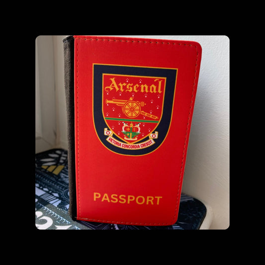Arsenal 1998-2001 Badge PU Material Passport Holder Wallet 15cm x 10cm