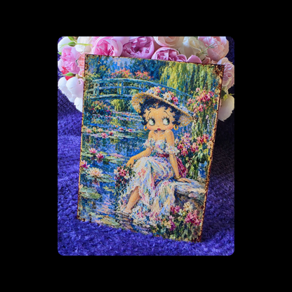 Betty Boop Monet Metal Bar Sign 15cm x 20cm