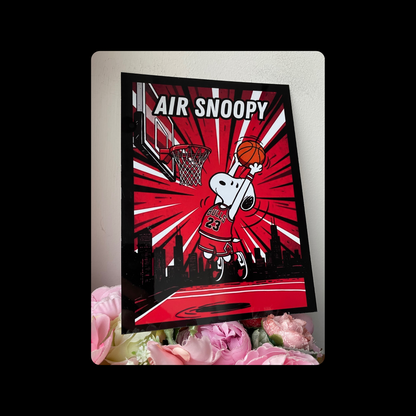 Snoopy Nike Air Jordan Metal Bar Sign 15cm x 20cm