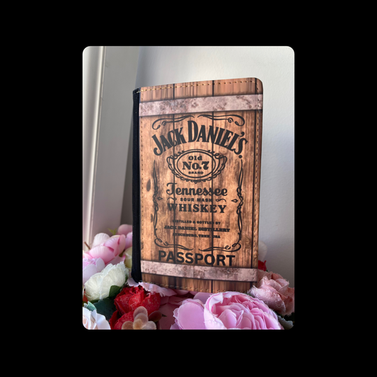 Jack Daniel’s Whiskey Barrel PU Material Passport Holder