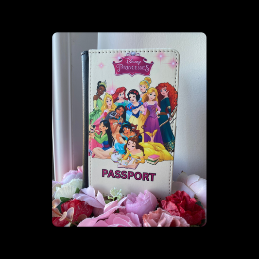 Disney Princesses PU Material Passport Holder
