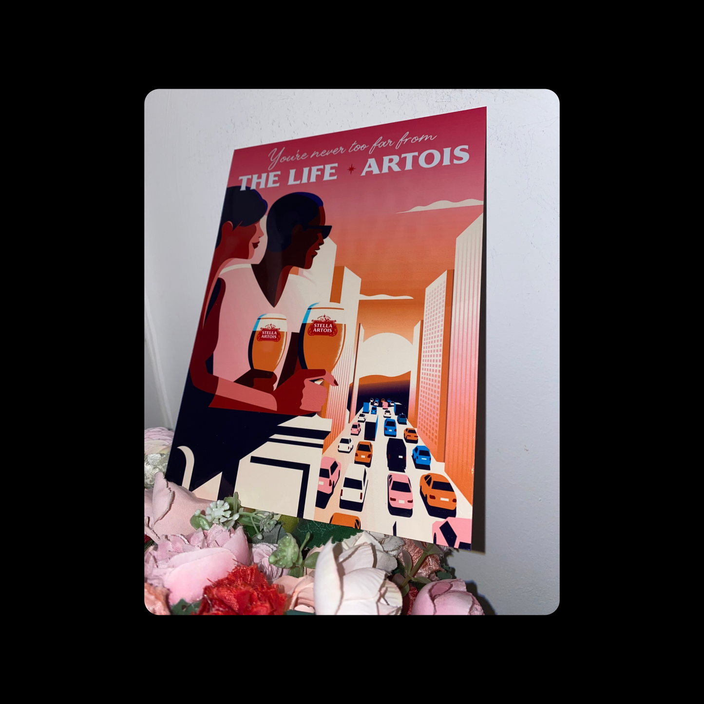 Stella Artois You’re Never Far From The Life Metal Bar Sign 15cm x 20cm