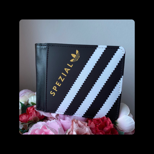 Adidas Spezial Black & White PU Material Wallet