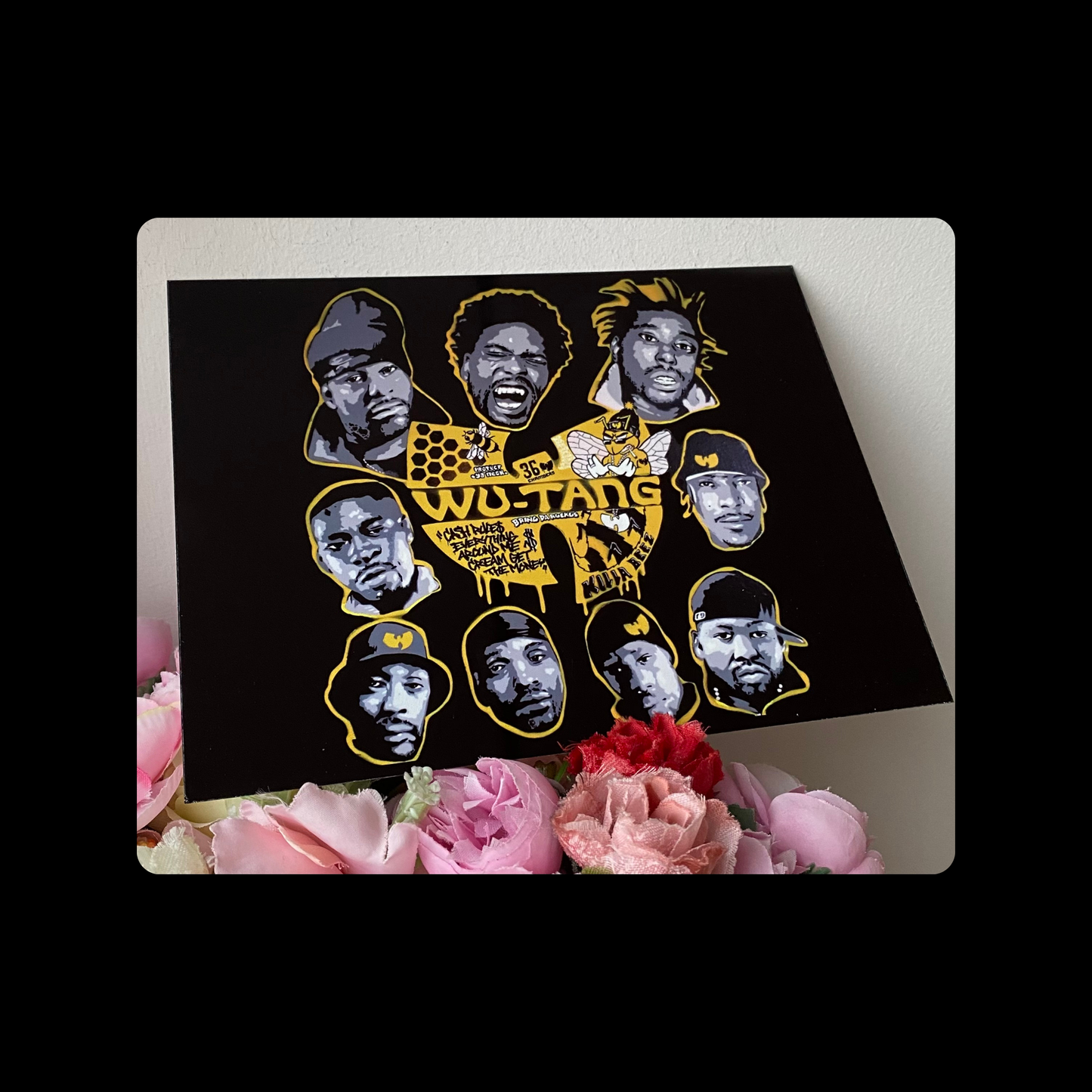 Wu-Tang Clan Members Images Metal Bar Sign 15cm x 20cm