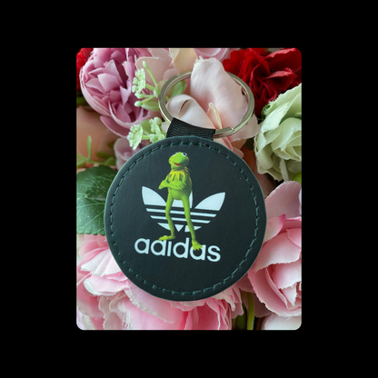 Adidas Kermit Round Keyring 5cm