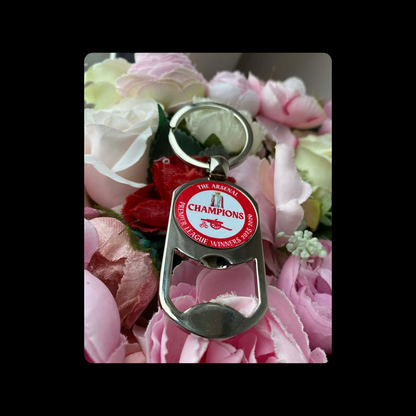 Arsenal Champions 1978-1979 Badge Metal Keyring Bottle Opener 5cm x 2.7cm