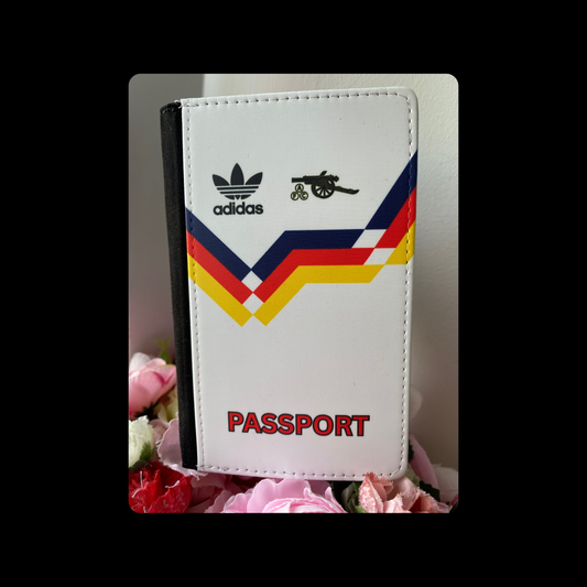 Arsenal Adidas 1989 Germany Style PU Material Passport Holder Wallet