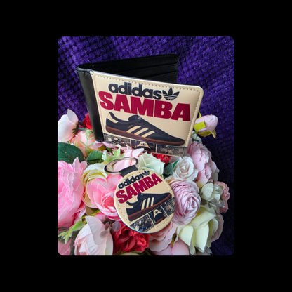 Adidas Samba PU Material Wallet & Keyring