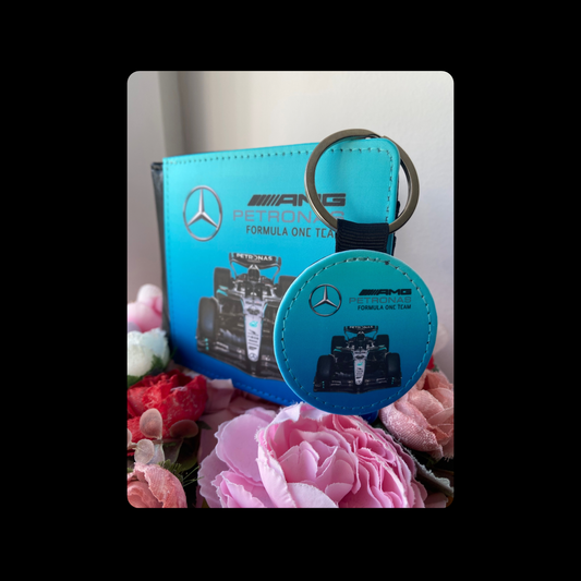 Mercedes F1 Racing Car PU Material Wallet & Keyring
