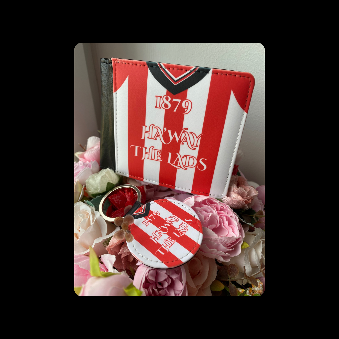 Sunderland 1879 Ha’way The Lads PU Material Wallet & Keyring