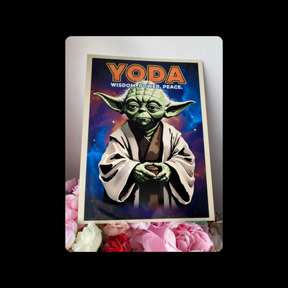 Star Wars Yoda Metal Bar Sign 15cm x 20cm
