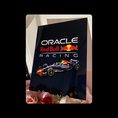 Red Bull F1 Racing Car Metal Bar Sign 15cm x 20cm