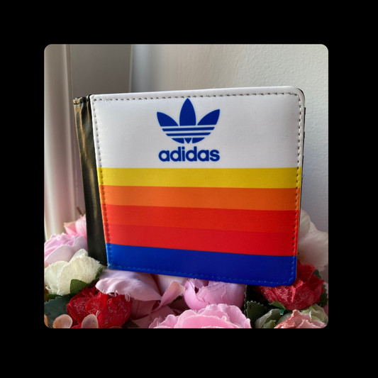 Adidas Carlo Gruber Horizontal Stripes PU Material Wallet