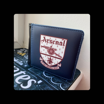Arsenal 1949-1990 Badge Navy, Burgundy & White PU Material Wallet