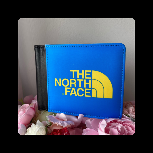 The North Face Blue & Yellow PU Material Wallet
