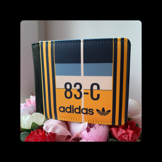 Adidas 83-C J. Mano Orange & Blue Jacket Style PU Material Wallet