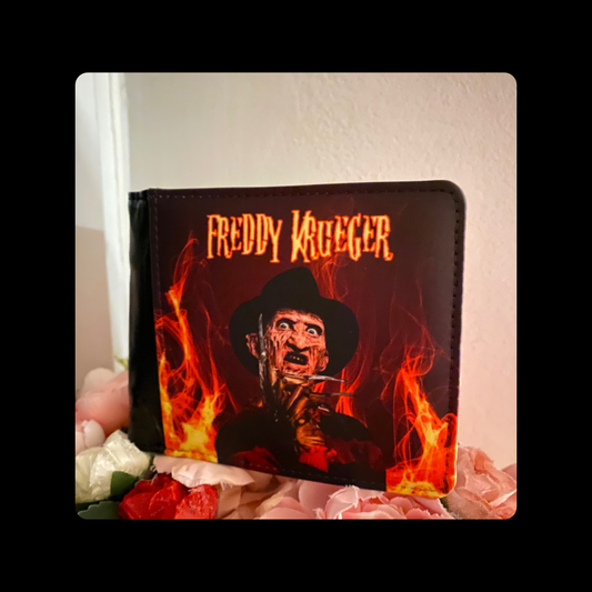 Freddy Krueger Fire PU Material Wallet