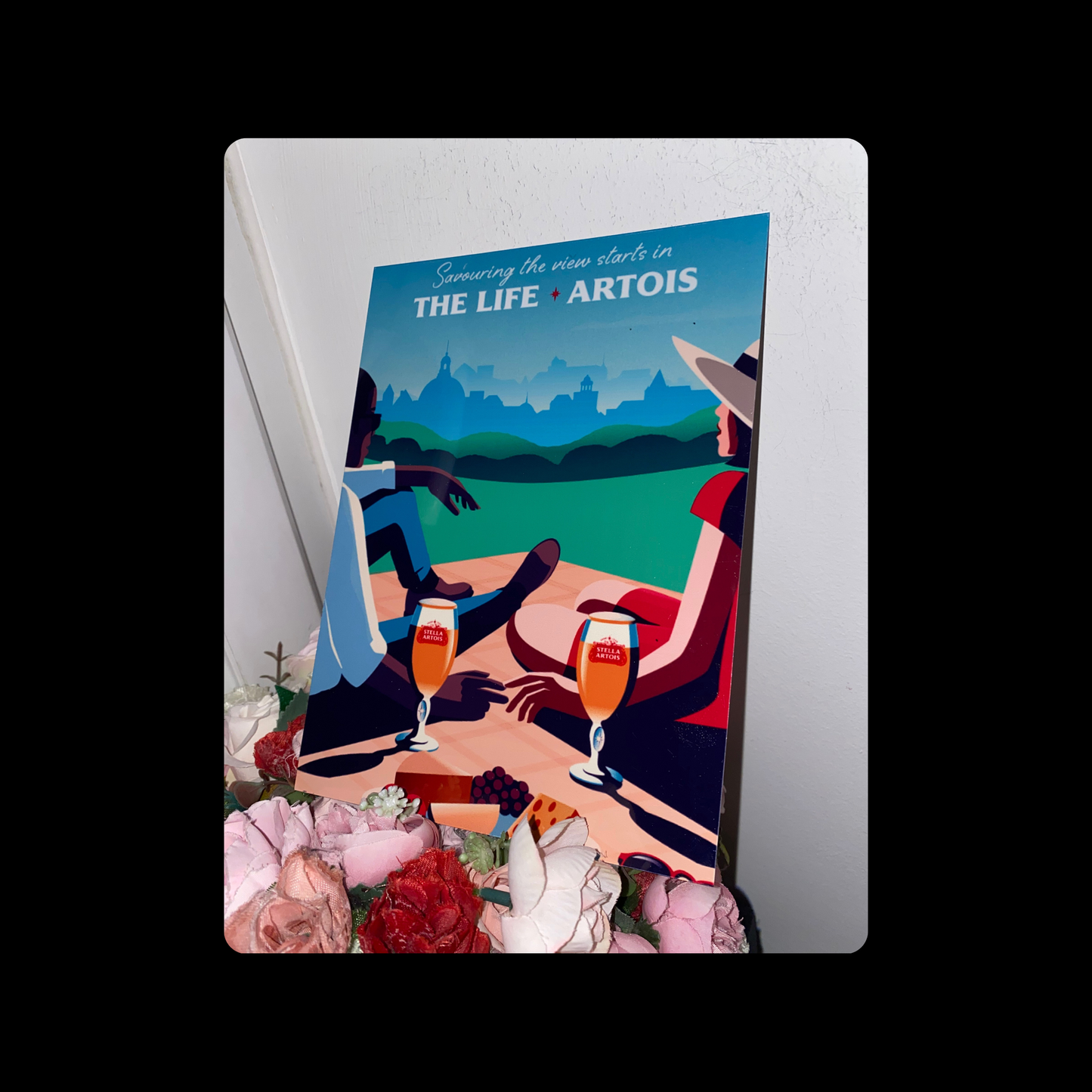 Stella Artois Savouring The View Starts In The Life Metal Bar Sign 15cm x 20cm