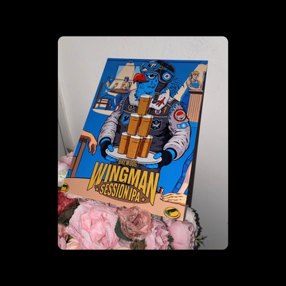 Brewdog Wingman Beer Session IPA Waiter Metal Sign 15cm x 20cm