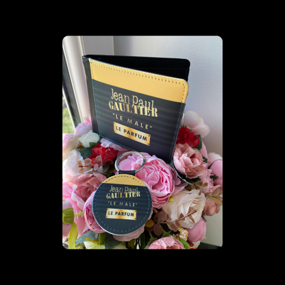 Jean Paul Gaultier Le Male Le Parfum PU Material Wallet & Keyring