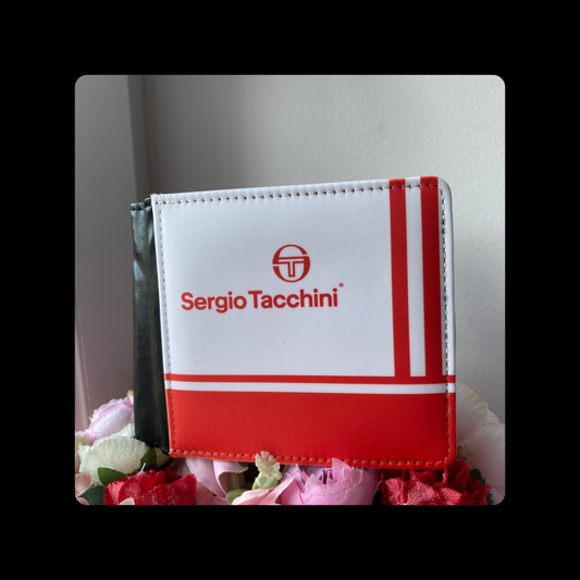 Sergio Tacchini 80’s Football Casuals White & Red Wallet PU Material Wallet