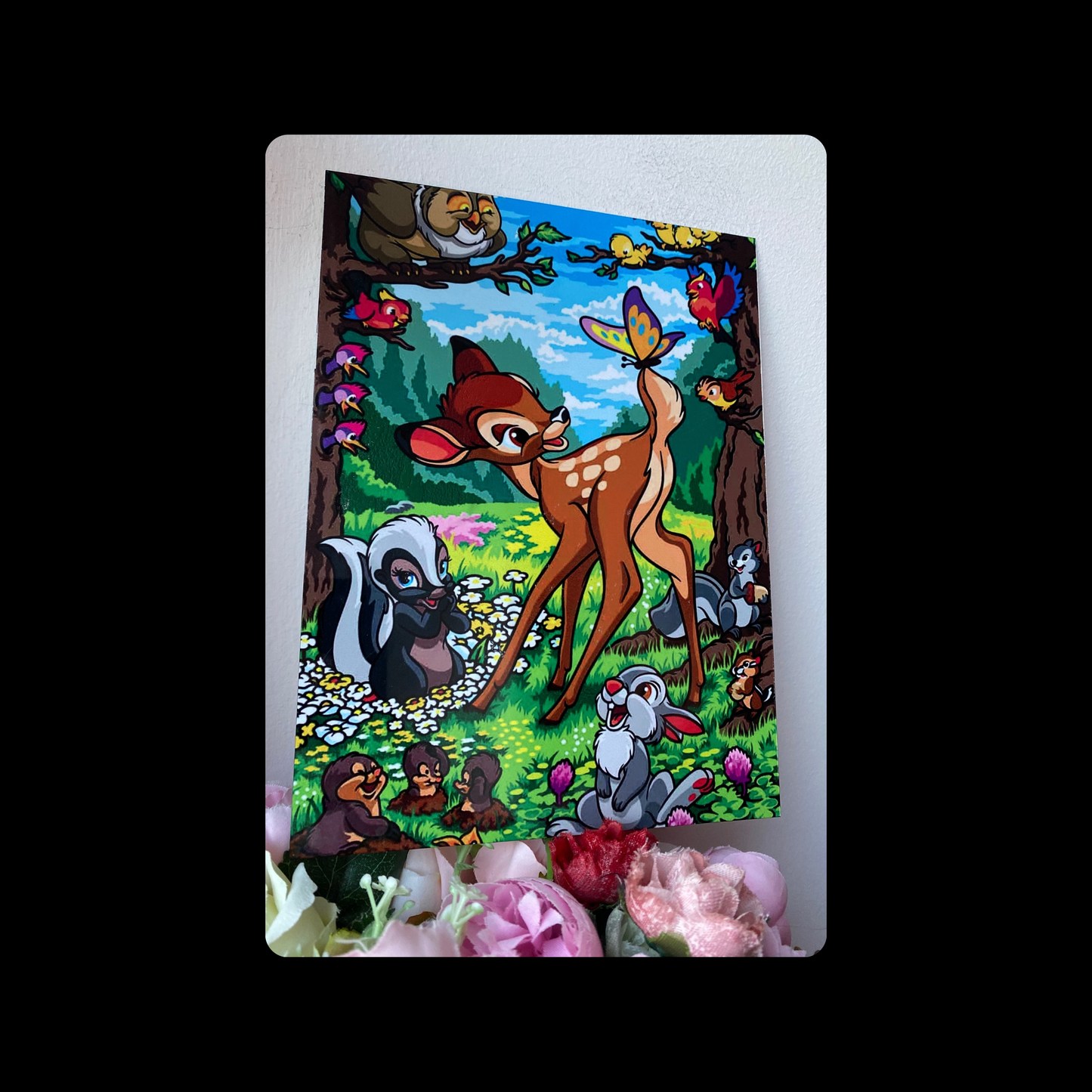 Bambi & Friends Metal Bar Sign 15cm x 20cm