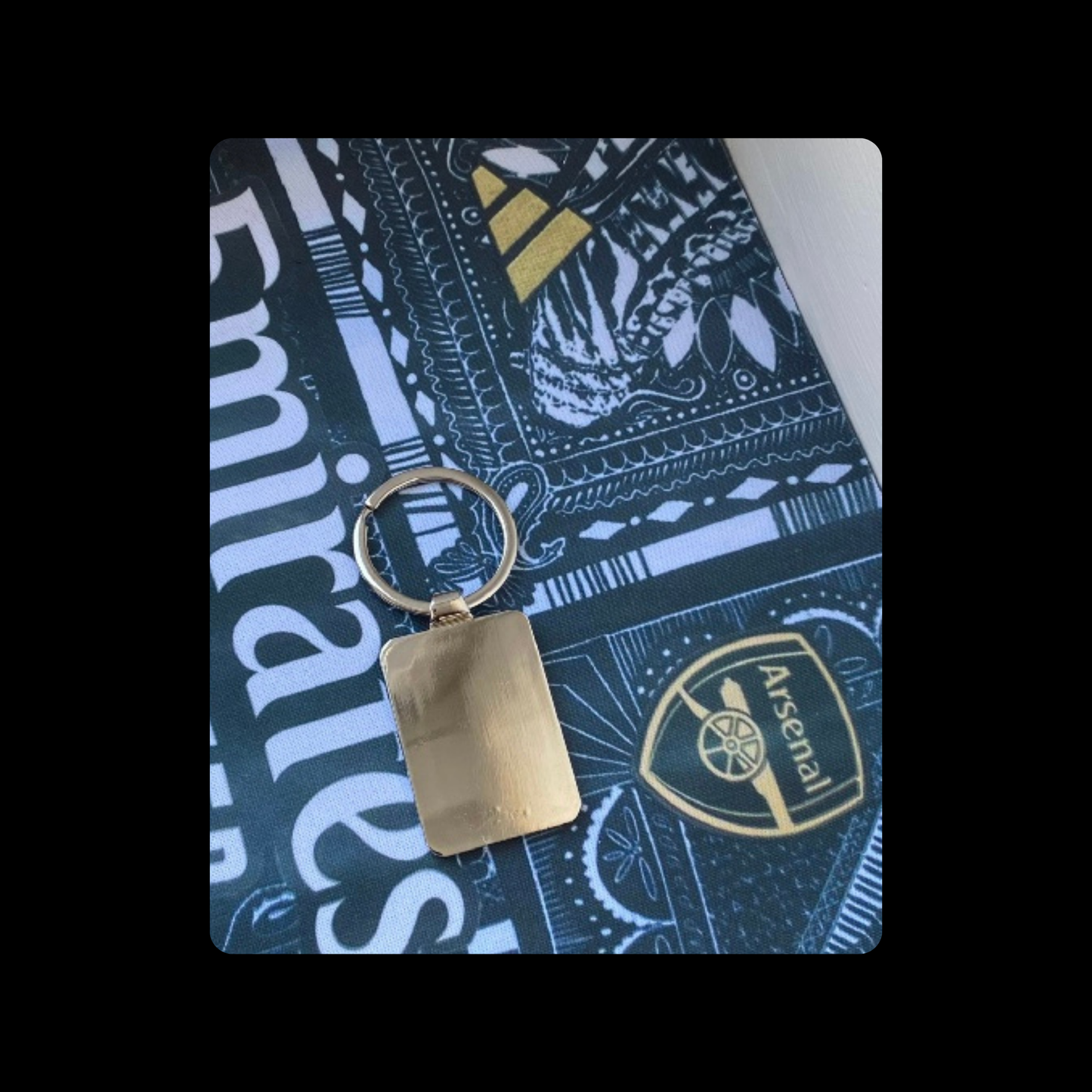 Vodka Always A Good Idea Rectangular Metal Keyring