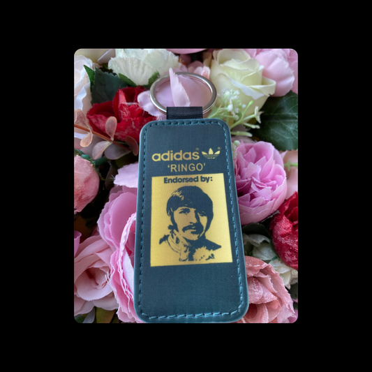Adidas Endorsed By Ringo Starr Black & Gold Keyring