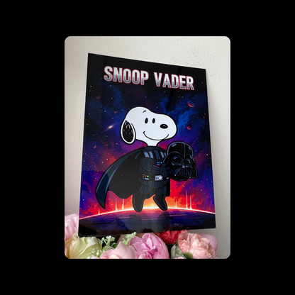 Snoopy Snoop Vader Metal Bar Sign 15cm x 20cm